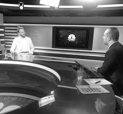 A Cindicator interview recorded in a CNBC studio