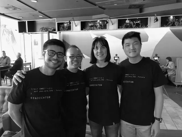 The Cindicator crew between conference sessions
