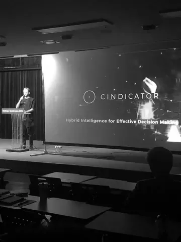Cindicator on stage at ReShape Conference 2018
